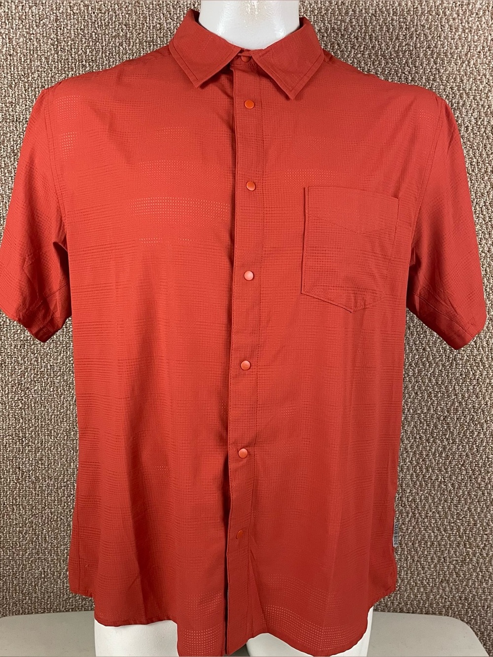 Club Ride Shirt Mens XL Red Performance Snap Short Sleeve Cycling Biking 141